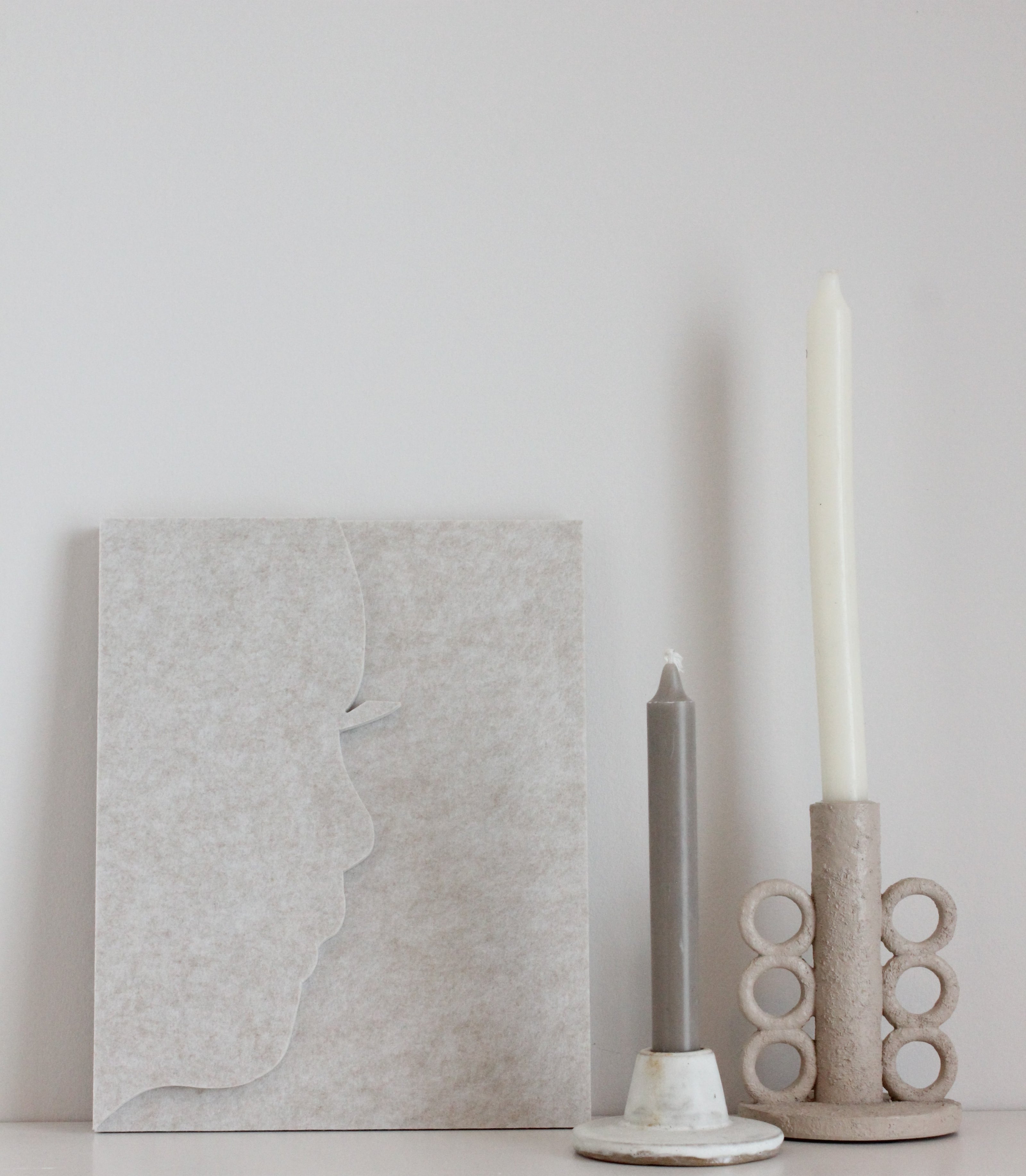 Duurzaam kunstwerk gemaakt van pet vilt ook wel gebruikt als akoestische wanddecoratie website www.studiogein.nl